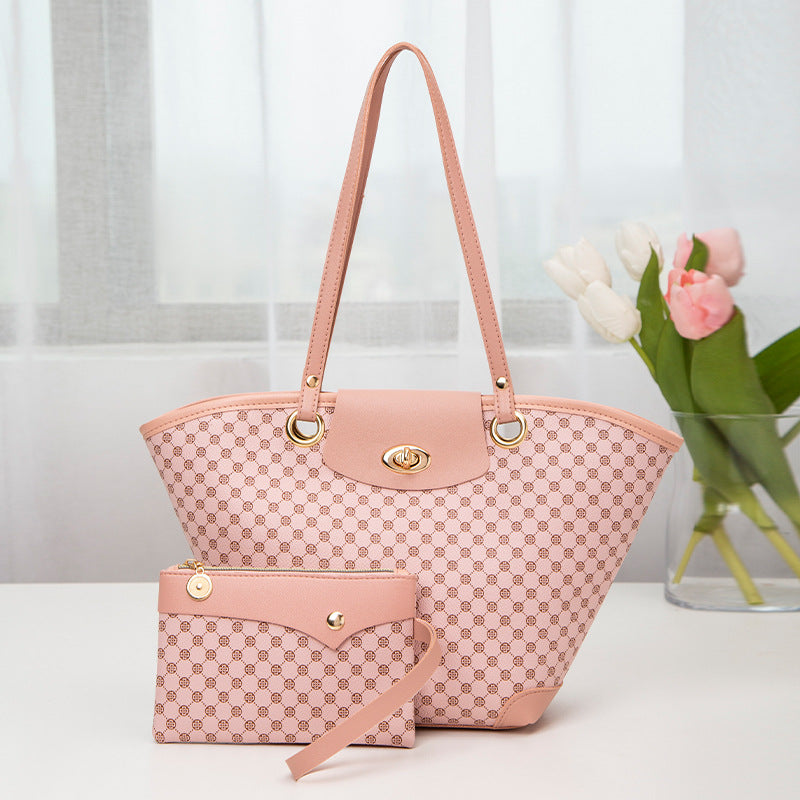 Geometric Pattern 2-Piece Shoulder Bag Set