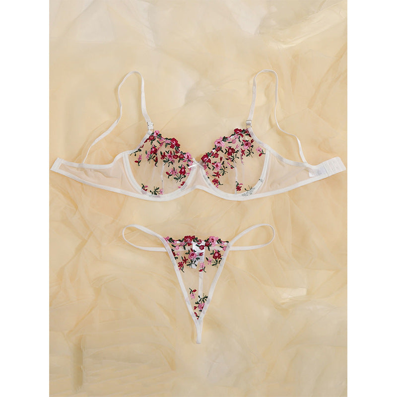 "Sexy Sheer Three-Piece Lingerie Set for Women"