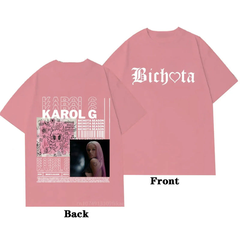 Karol G Black Short Sleeve Shirt for Men and Women