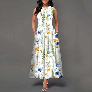 Evarisluxe Bohemian Sleeveless Long Dress