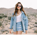 Plus Size Loose Denim Jacket for Women