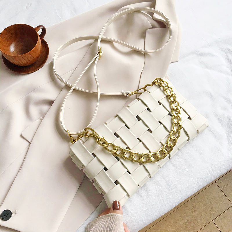 Trendy Summer Woven Shoulder Bag for Women 2020