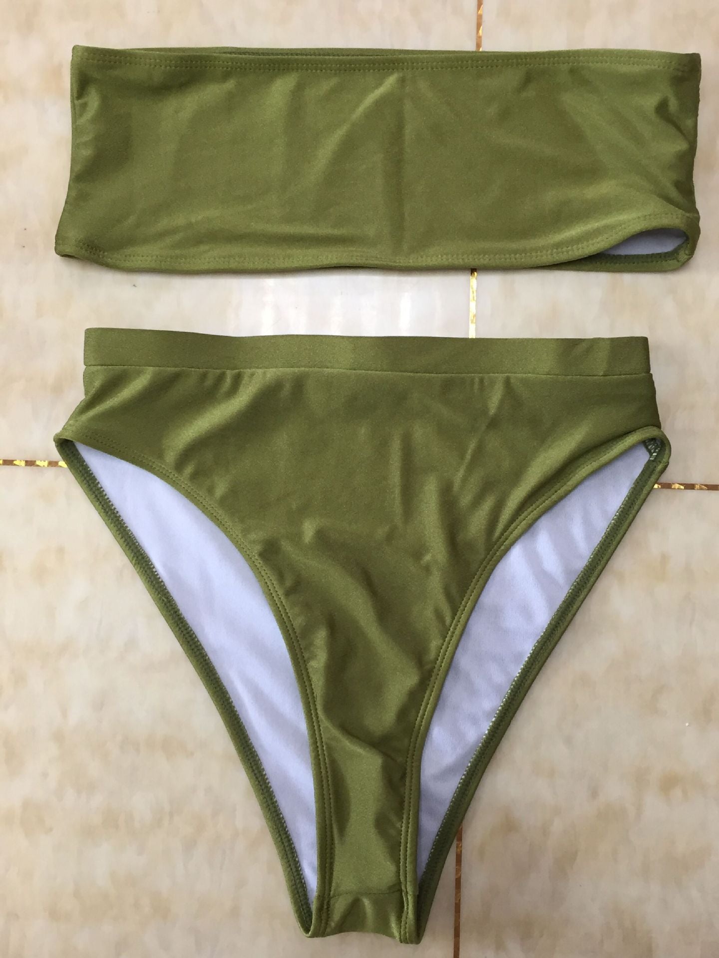 Sexy Strapless Two-Piece Bikini Swimwear Set