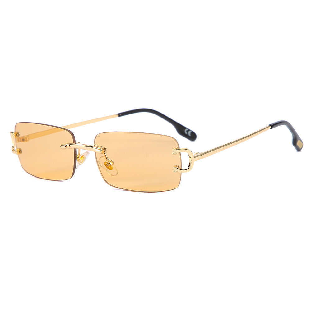 Square Frameless Sunglasses for Women - Trendy Style