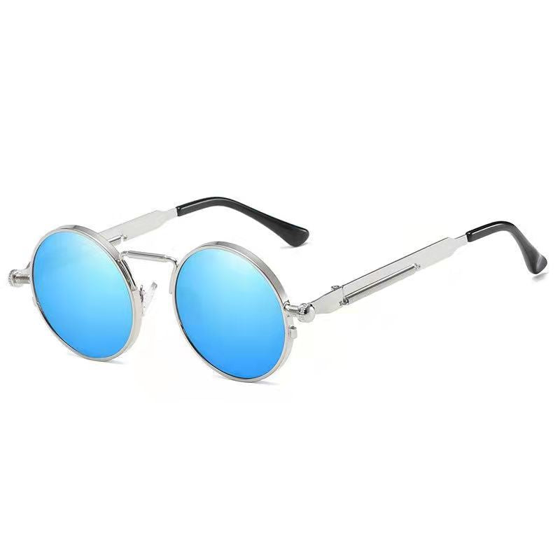 Retro Steampunk Round Sunglasses for Men and Women