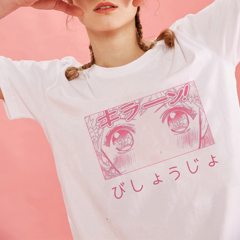 2020 Cartoon Print T-Shirt for Women, Summer Style