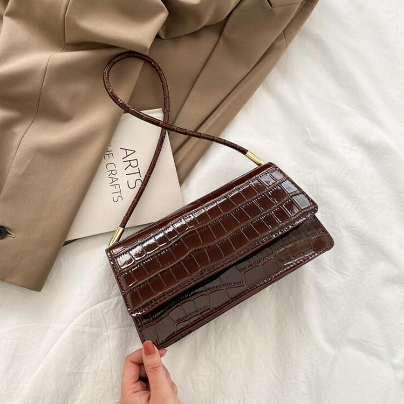 Evarisluxe Stone Pattern Structured Shoulder Bag