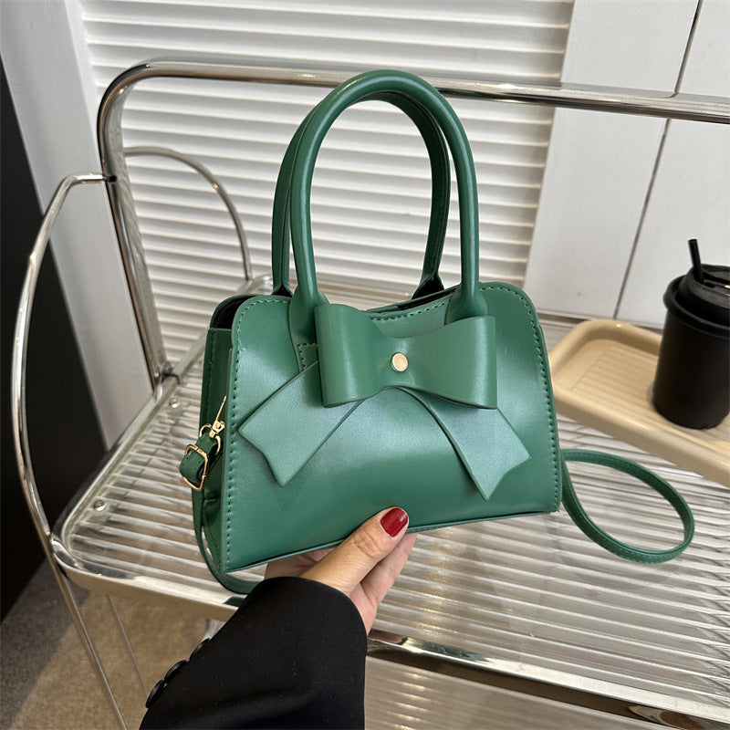Summer New Ladies Solid Color Bowknot Messenger Bag