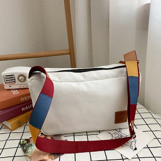 2023 Summer Canvas Women's Bag with Colorful Straps