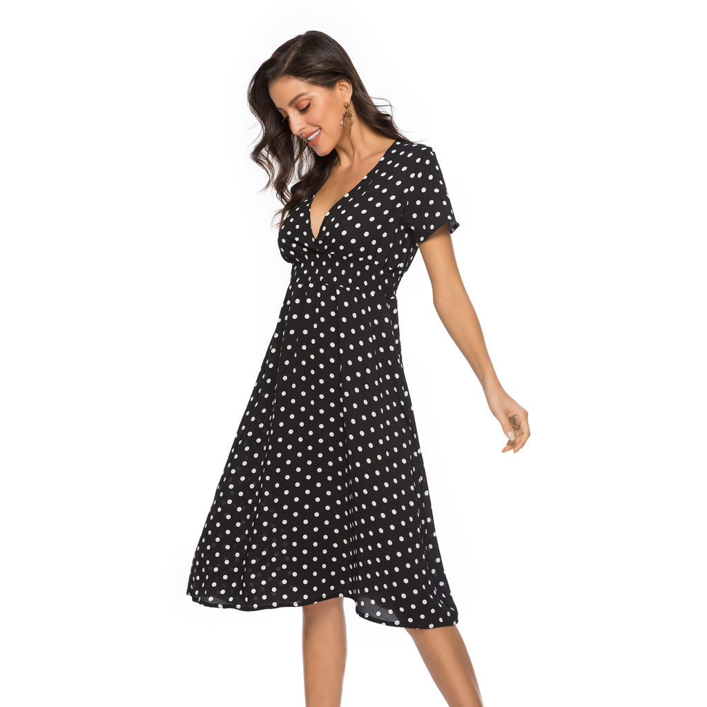 New Spring Summer Bohemian Chiffon Beach Dress for Women