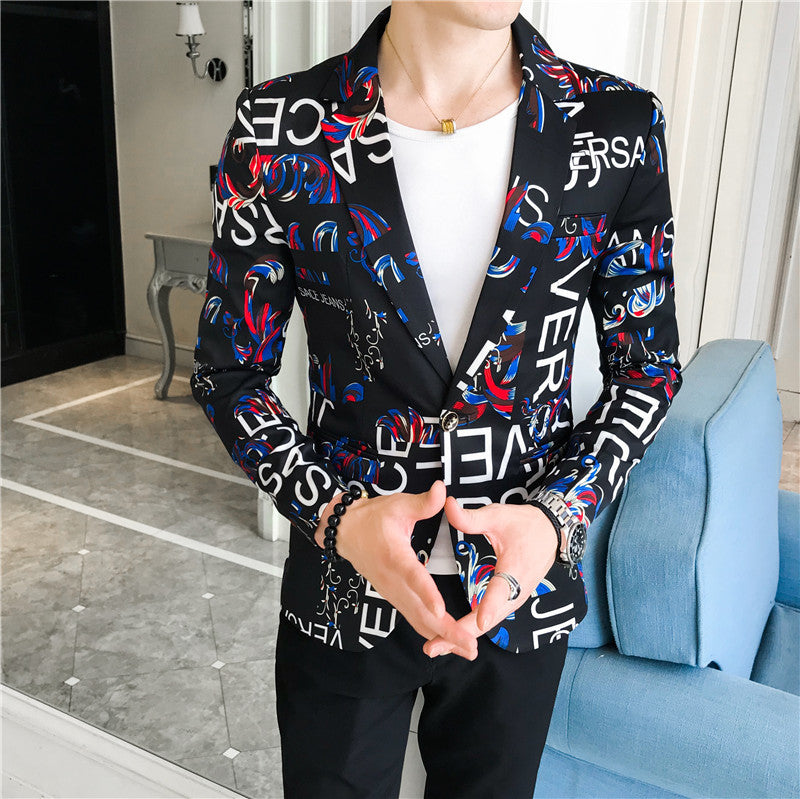 Men's Stylish Luxury Floral Suit Jacket