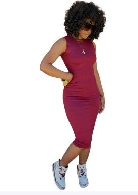 Evarisluxe Summer Patchwork Sleeveless Dress