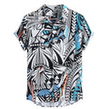 Printed Turn-Down Collar Shirt for Men