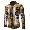 Casual Floral Long Sleeve Shirt for Men