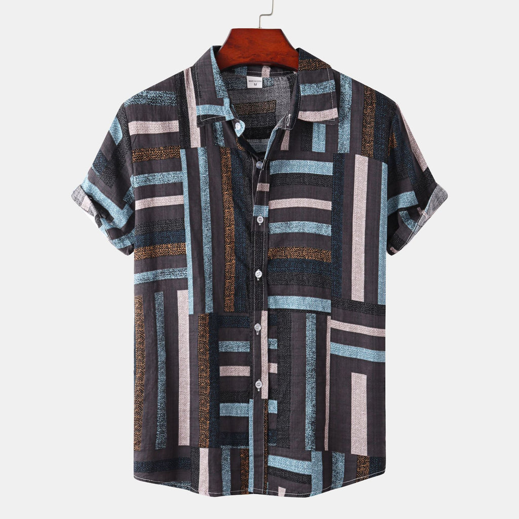 Summer Hawaiian Style Printed Men's Shirt