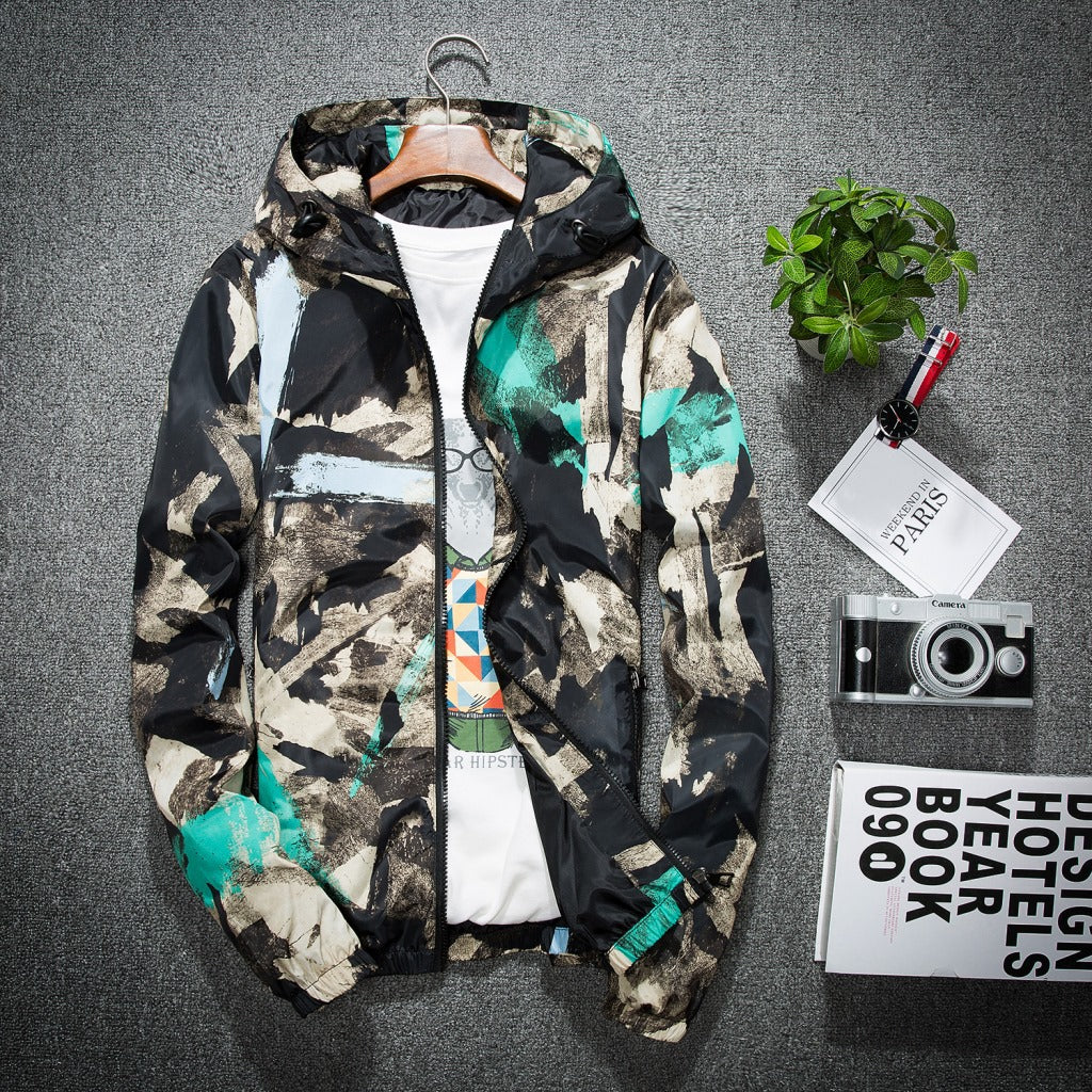 Camouflage Hooded Youth Casual Jacket