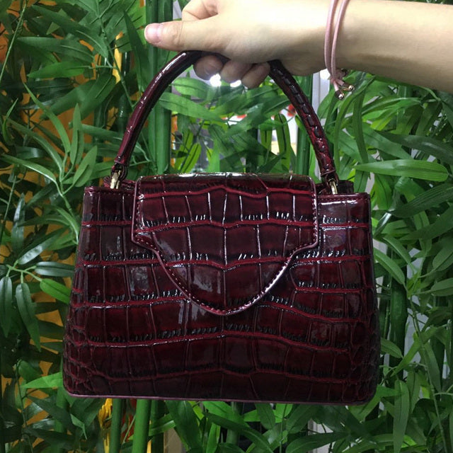 Evarisluxe Snake Skin Embossed Evening Handbag