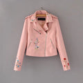New Long Sleeve PU Leather Jacket with Zipper