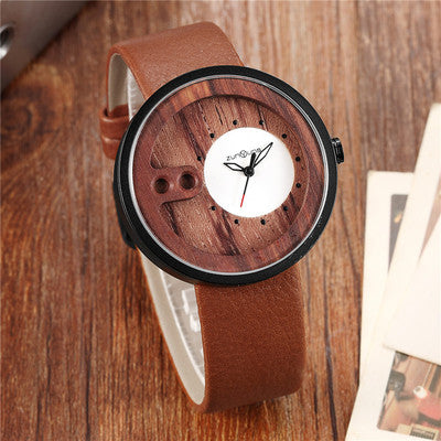 Wooden Couple Watches - Creative Design | Evarisluxe