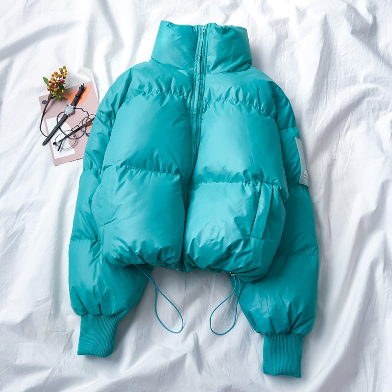 Autumn Winter Loose Fit Warm Cotton Jacket for Women