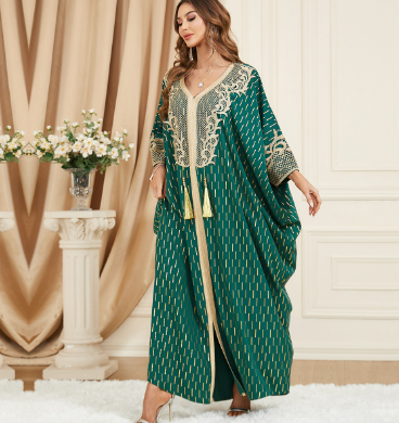 The Grande Aile Plus Size Batwing Tassel Dress | Evarisluxe