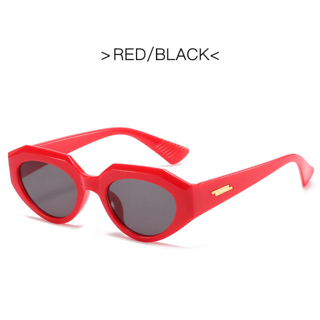 LONSY Cat Eye Sunglasses for Women - Vintage Small Frame