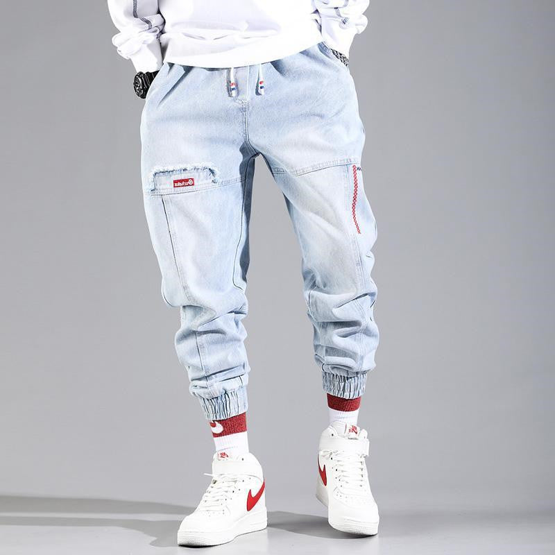Retro Loose Harem Pants for Men with Tapered Fit