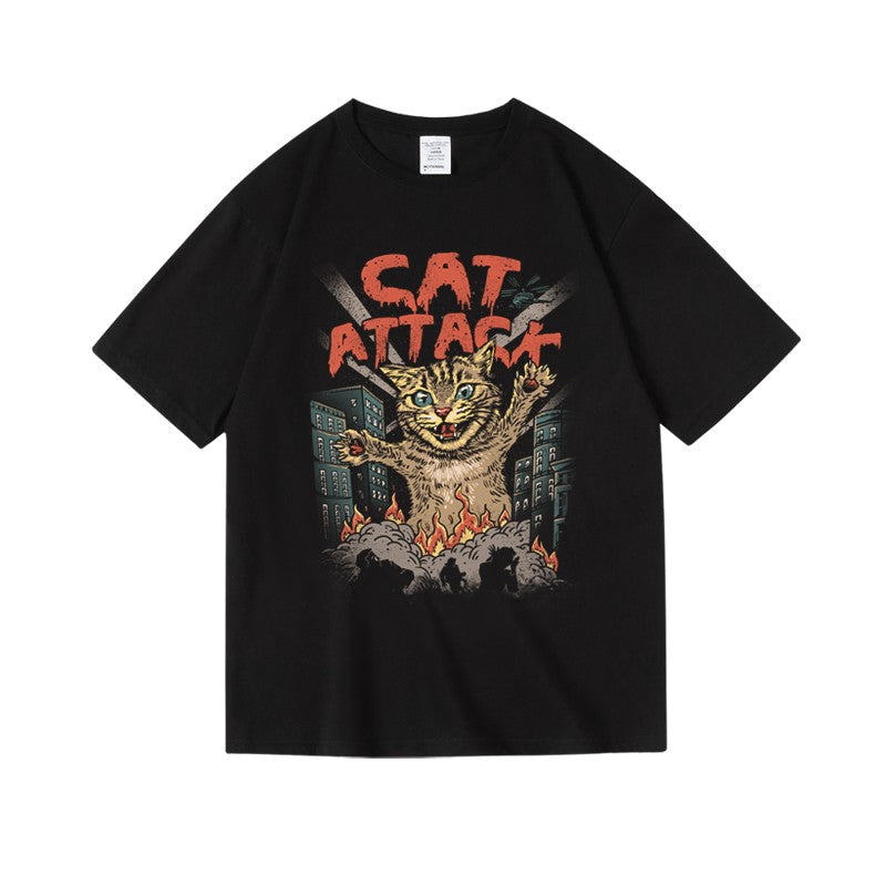 Japanese Style Cotton Short Sleeve T-Shirt for Men