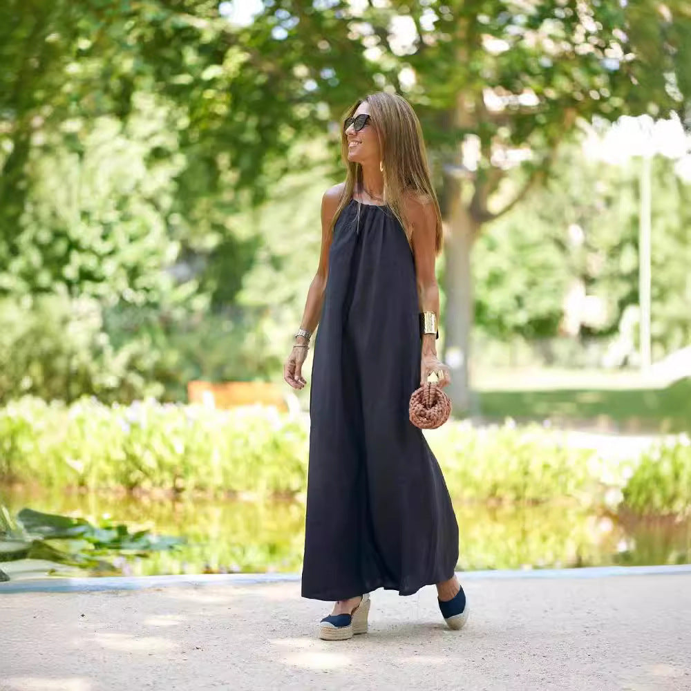 2024 Spring/Summer Women's Cotton-Linen Dress