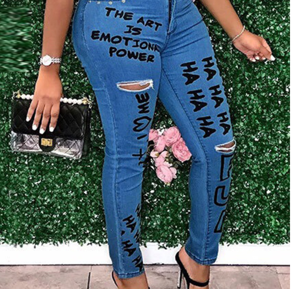Trendy Women's Sexy Denim Two-Piece Set