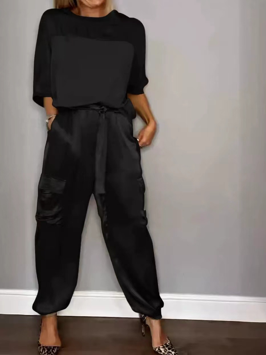 Satin Two-Piece Set for Women