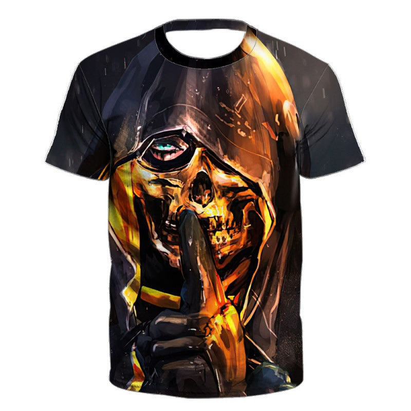 2023 Fashion 3D Printed Short Sleeve T-Shirt for Men