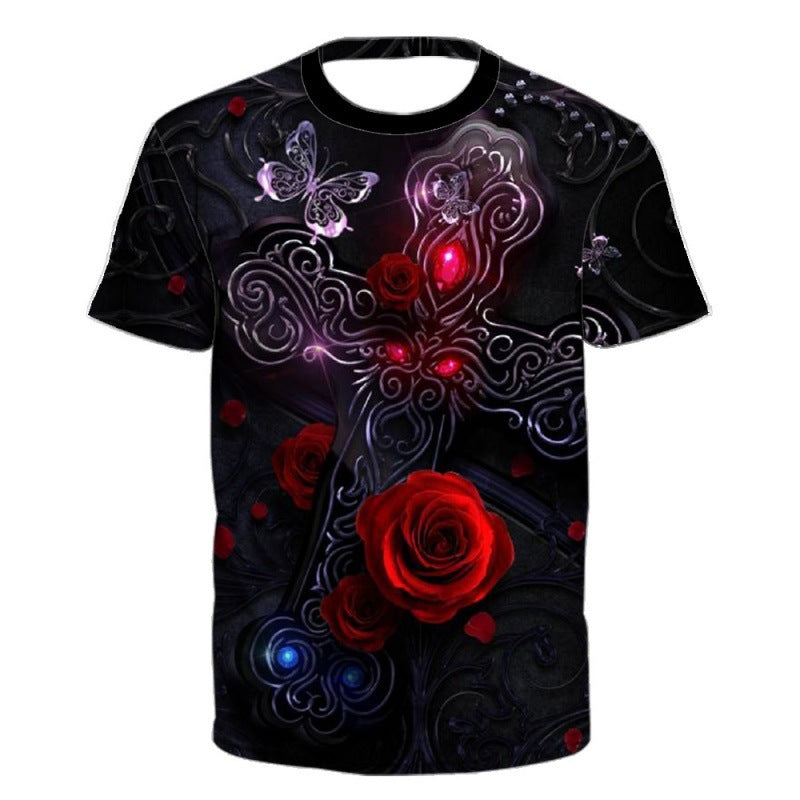 2023 Fashion 3D Printed Short Sleeve T-Shirt for Men