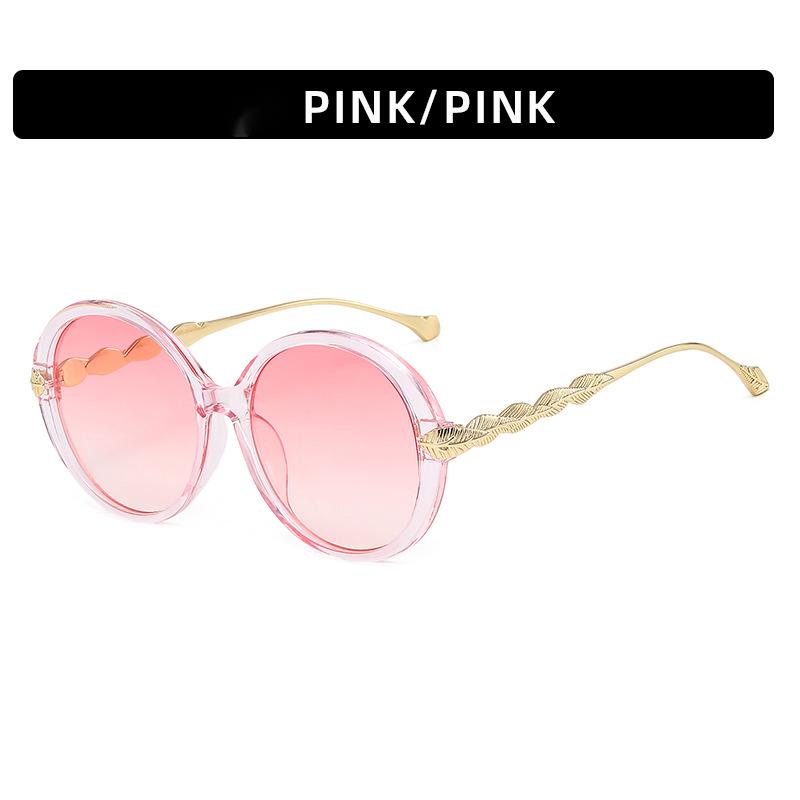 Vintage Round Frame Gradient Sunglasses for Women