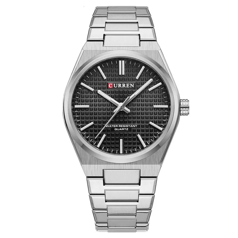 Le Poli Stainless Steel Quartz Watch | Evarisluxe