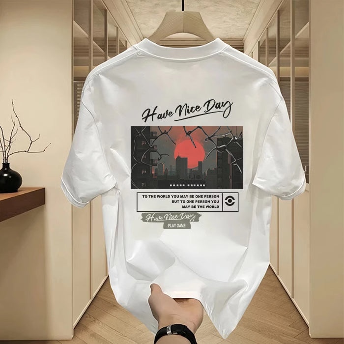2024 Trend Luxury Brand Graphic Cotton T-Shirt for Men
