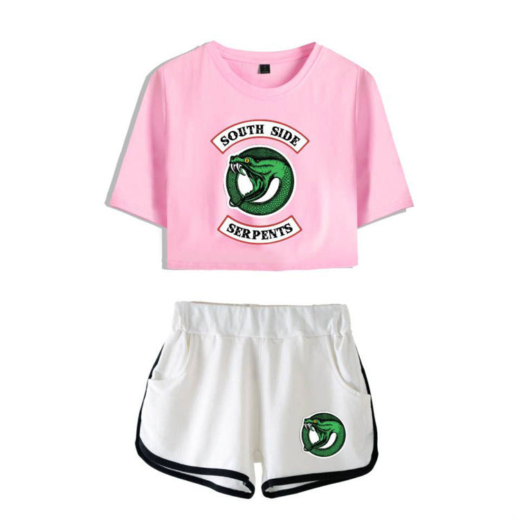 Riverdale Summer Women's Short Sleeve & Shorts Set