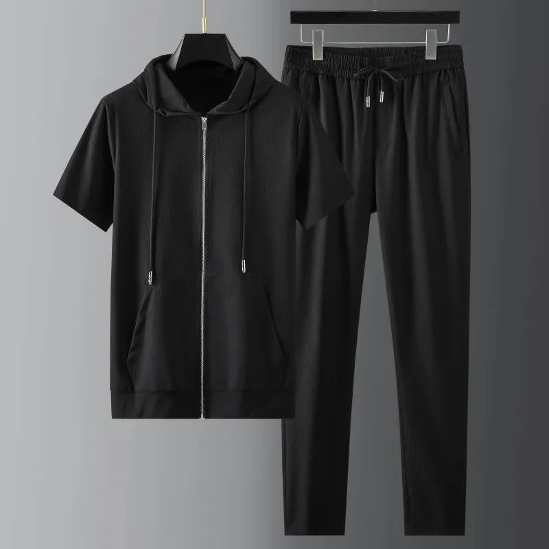 Men's Lightweight Fashion Short Sleeve Two-Piece Set