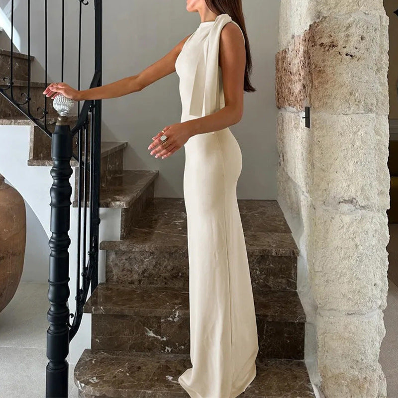 Evarisluxe Elegant Sleeveless Slim Party Dress