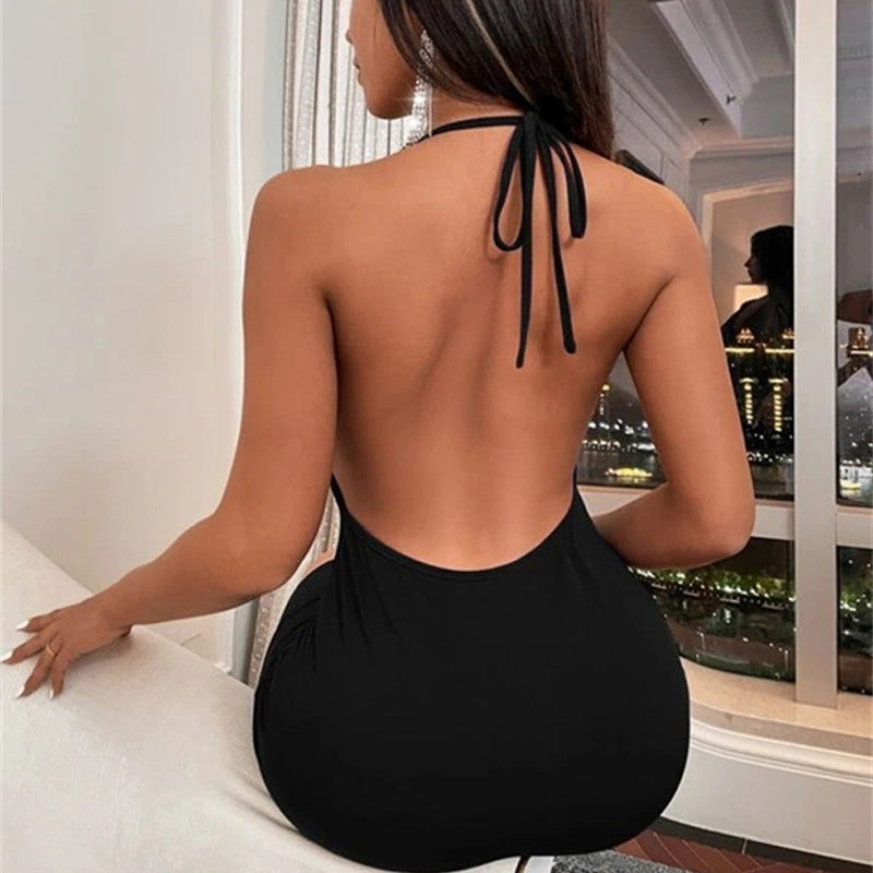 Chic Elegant Women's Dresses in Black and Blue Fashion