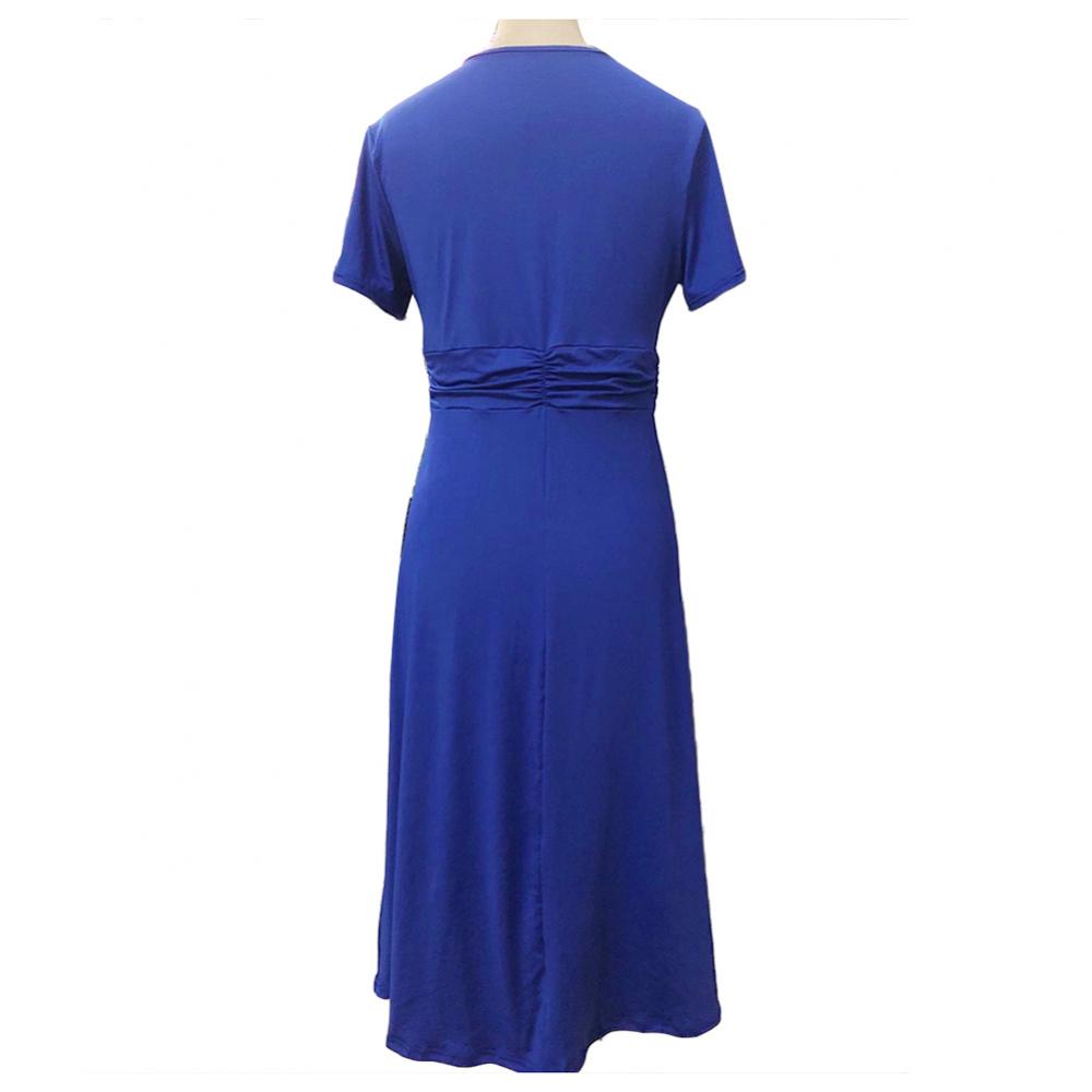 Asymmetrical Hemline V-Neck Evening Party Dress