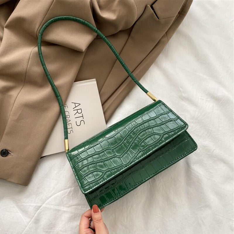 Evarisluxe Stone Pattern Structured Shoulder Bag