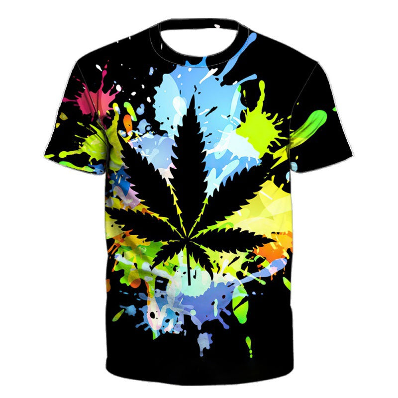 2023 Fashion 3D Printed Short Sleeve T-Shirt for Men