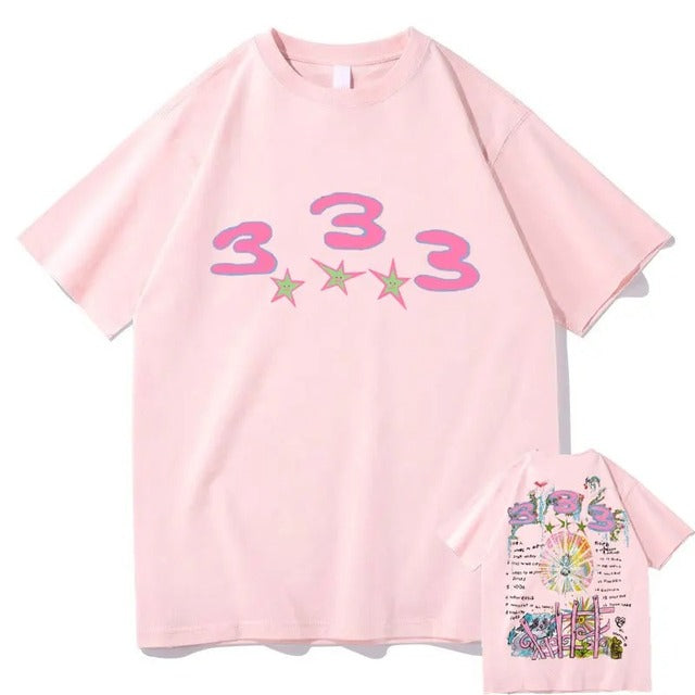 Bladee 333 Hip Hop Trend Cotton T-Shirt for Men & Women