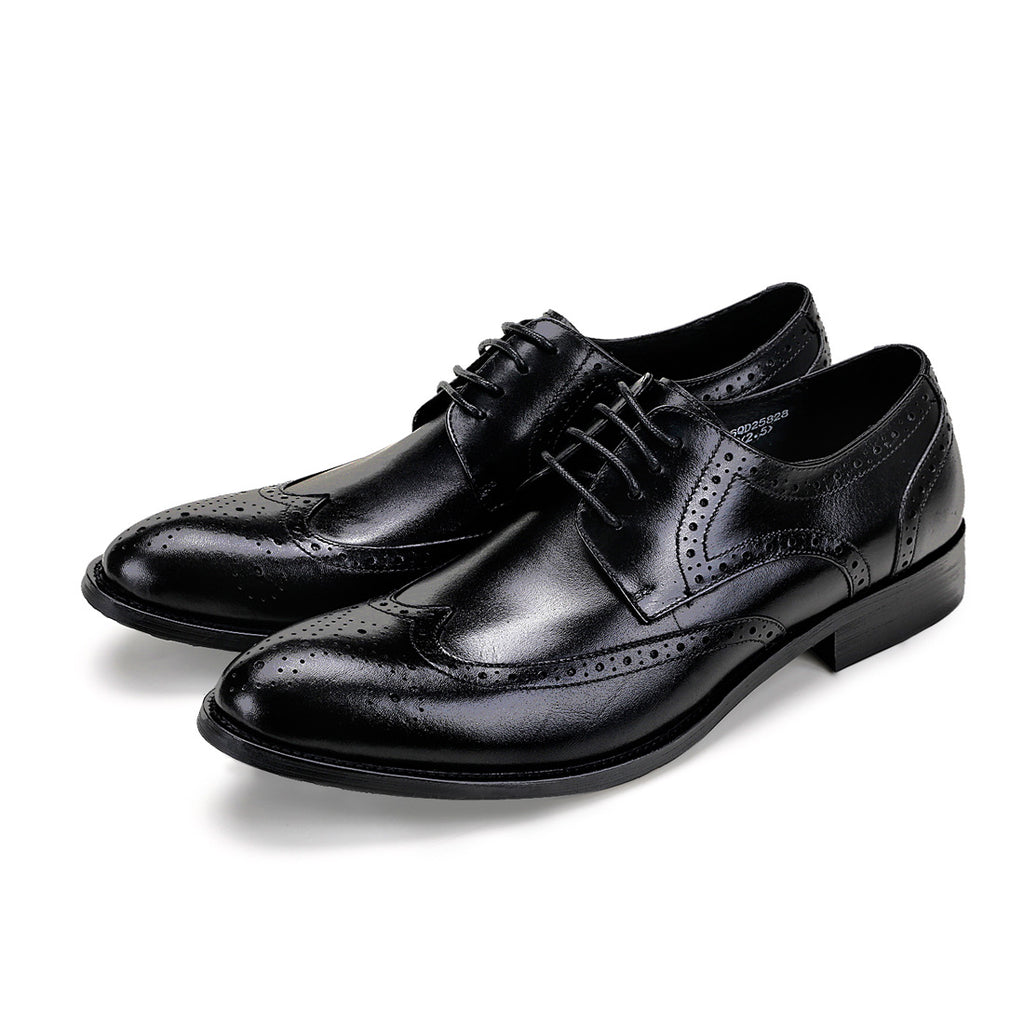 Men's Genuine Leather Brogue Dress Shoes (Spring Collection)