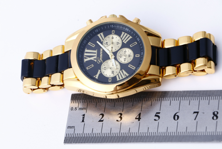 Geneva Alloy Watch for Men and Women, Sports Chronograph