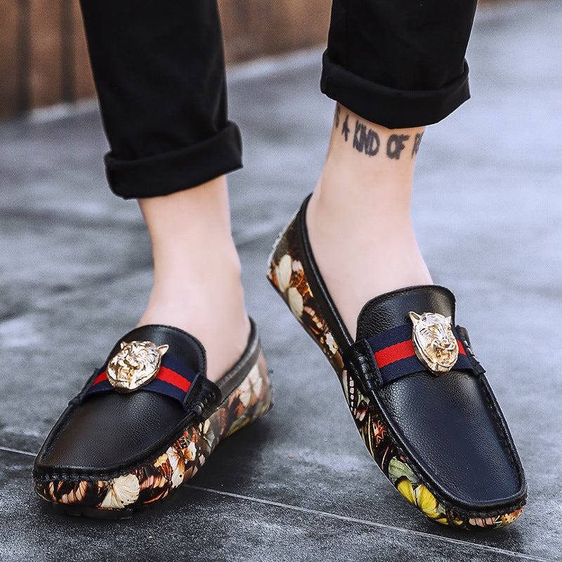 Men's Trendy Summer Leather Toe Layer Footwear