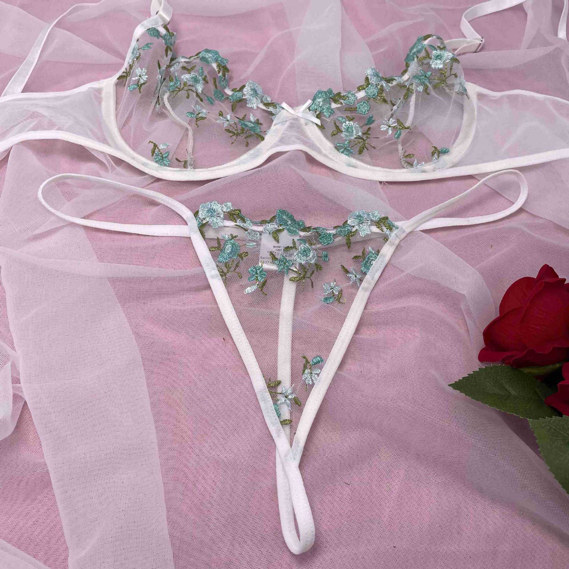 "Sexy Sheer Three-Piece Lingerie Set for Women"