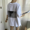 Casual Summer T-Shirt for Women with Character Print