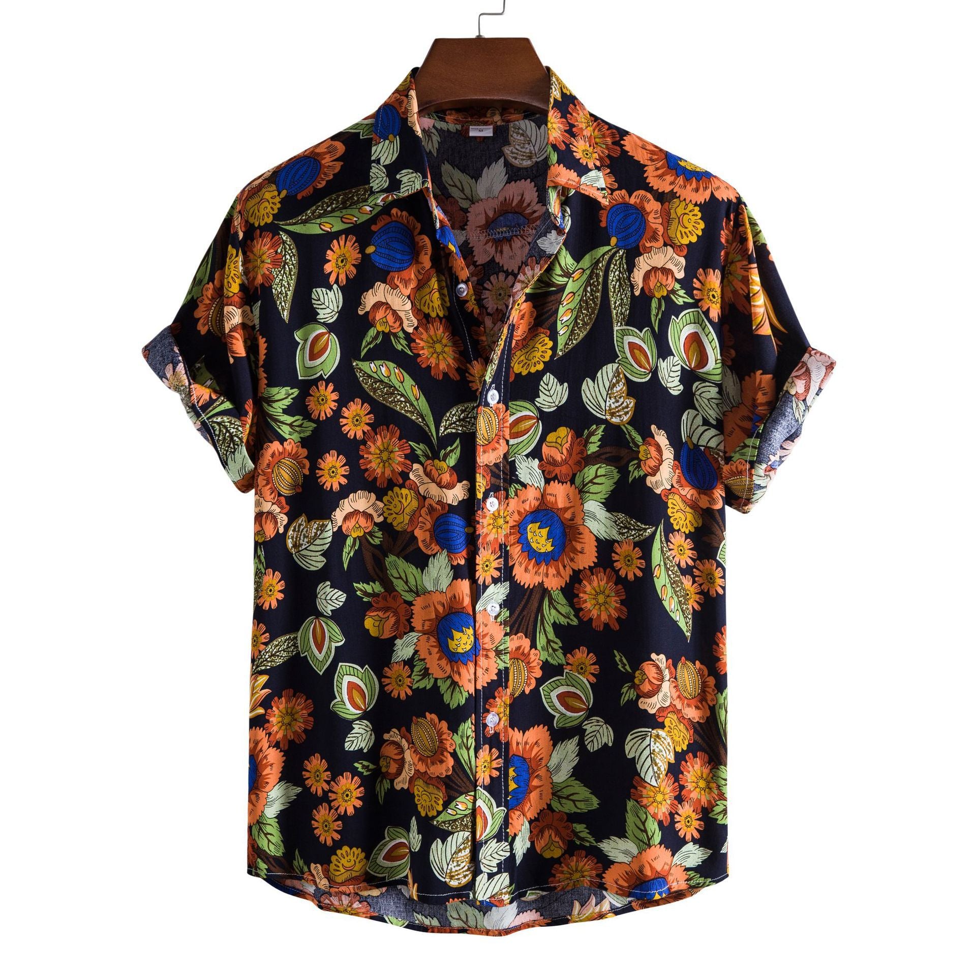 Men's Casual Short Sleeve Floral Shirt - Summer 2024